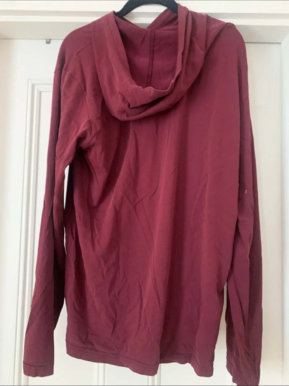 adidas Men's Maroon Crewneck Hoodie with Logo